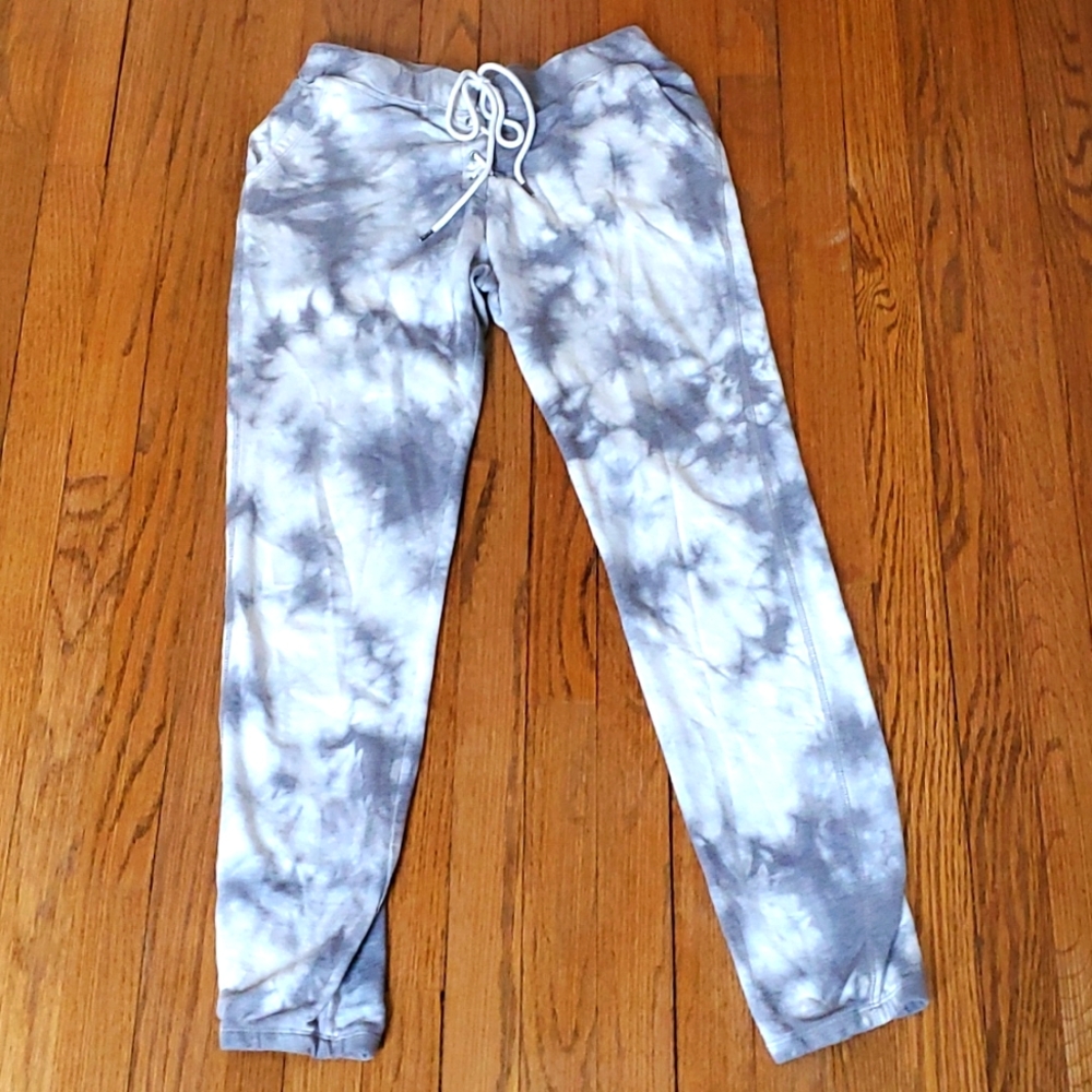 Grey tie dye joggers